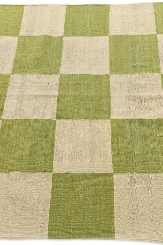 4' 3 x 5' 8 Hand Woven Kilim Modern Wool Rug