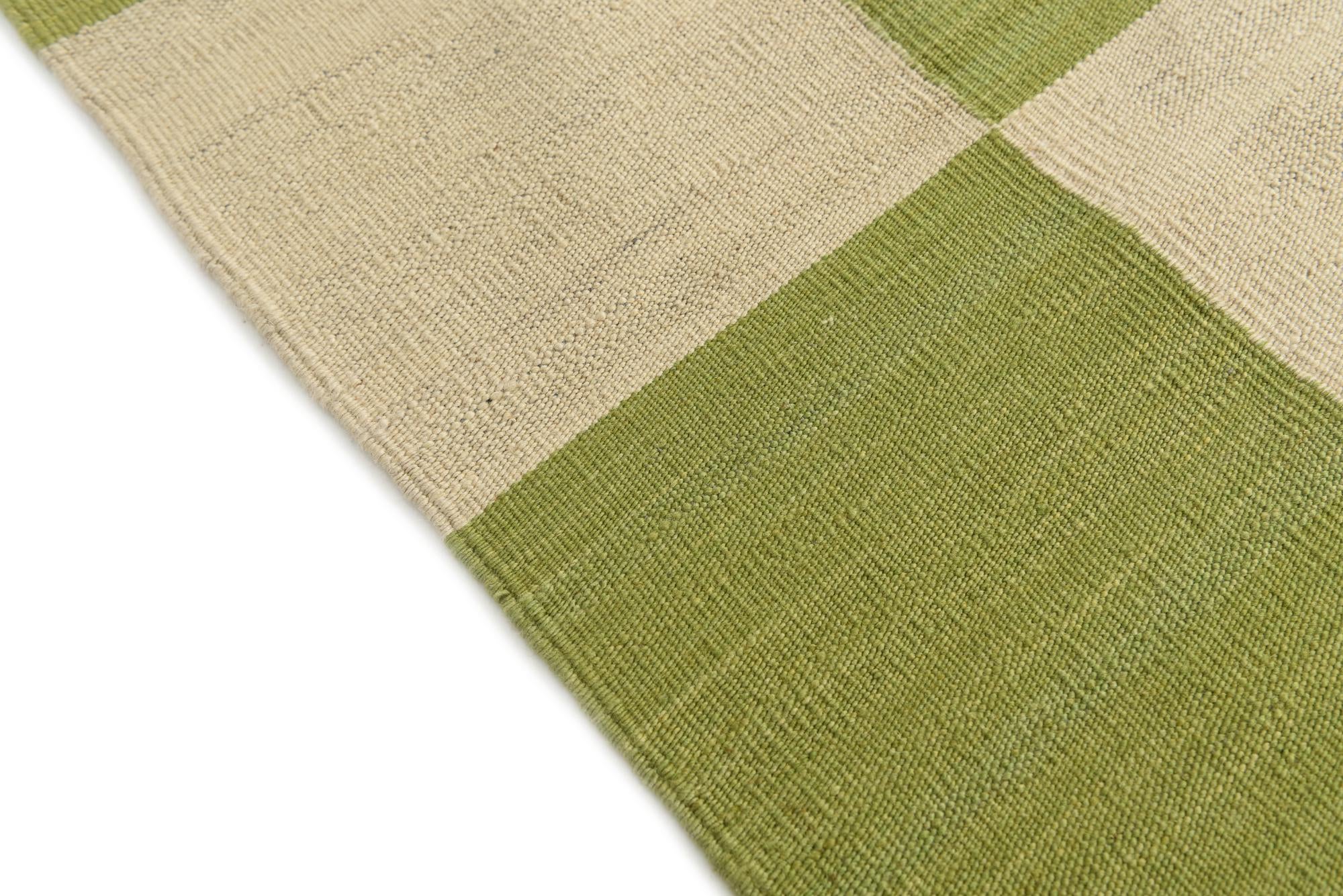 4' 3 x 5' 8 Hand Woven Kilim Modern Wool Rug