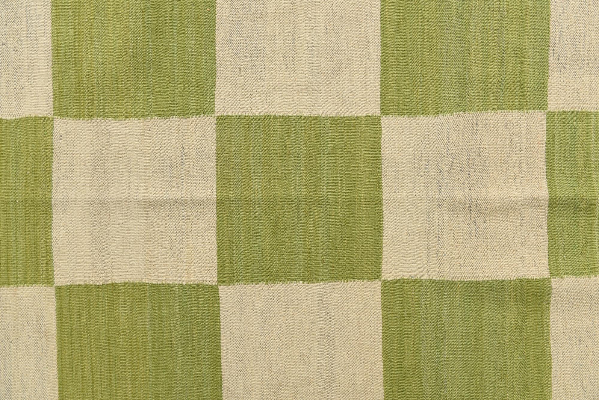 4' 3 x 5' 8 Hand Woven Kilim Modern Wool Rug