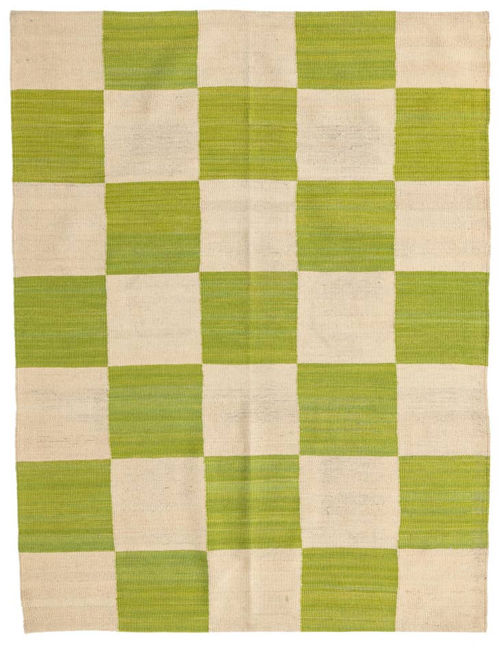 Detail image of 4' 3 x 5' 8 Hand Woven Kilim Modern Wool Rug