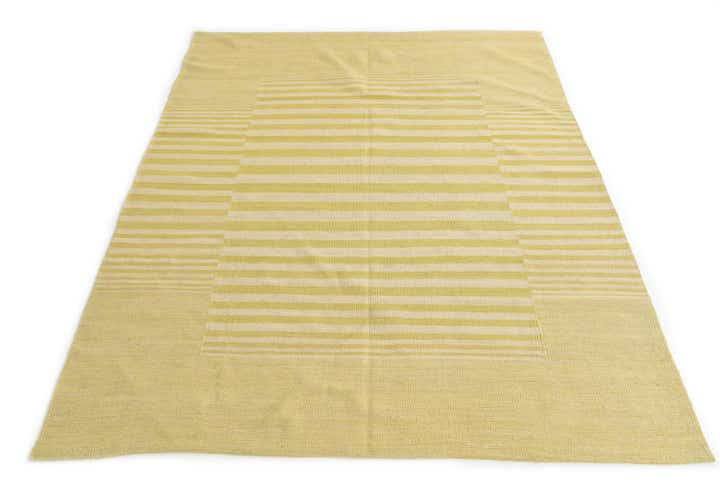 5' 1 x 6' 5 Hand Woven Kilim Modern Wool Rug