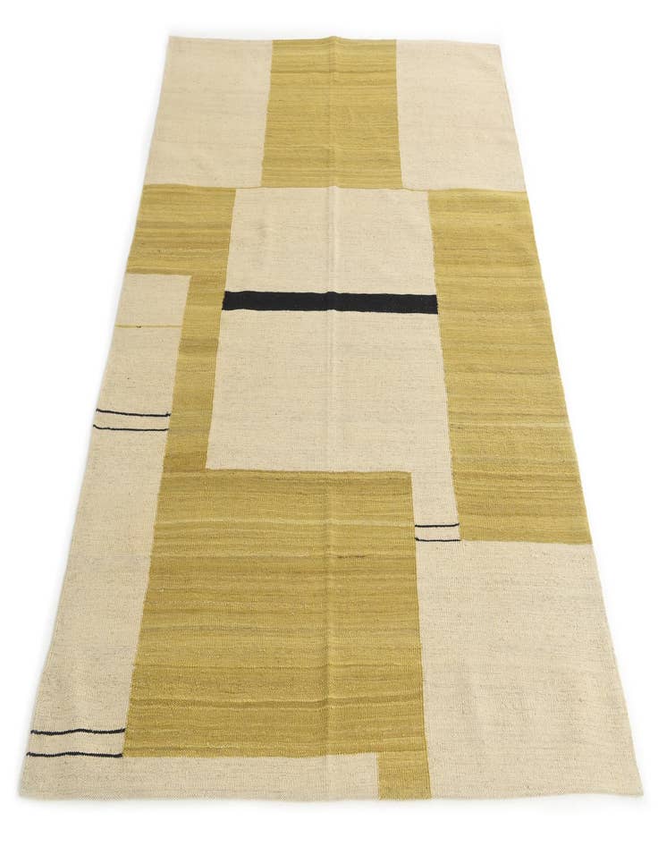 Detail image of 5' 3 x 6' 5  Hand Woven Kilim Modern Wool Rug