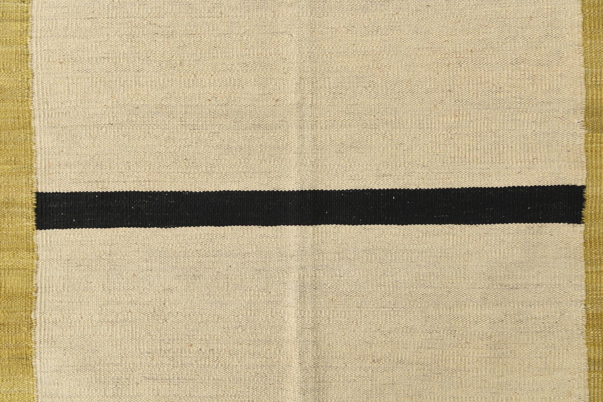 5' 3 x 6' 5 Hand Woven Kilim Modern Wool Rug