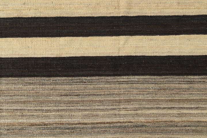 4' 1 x 5' 9 Hand Woven Kilim Modern Wool Rug