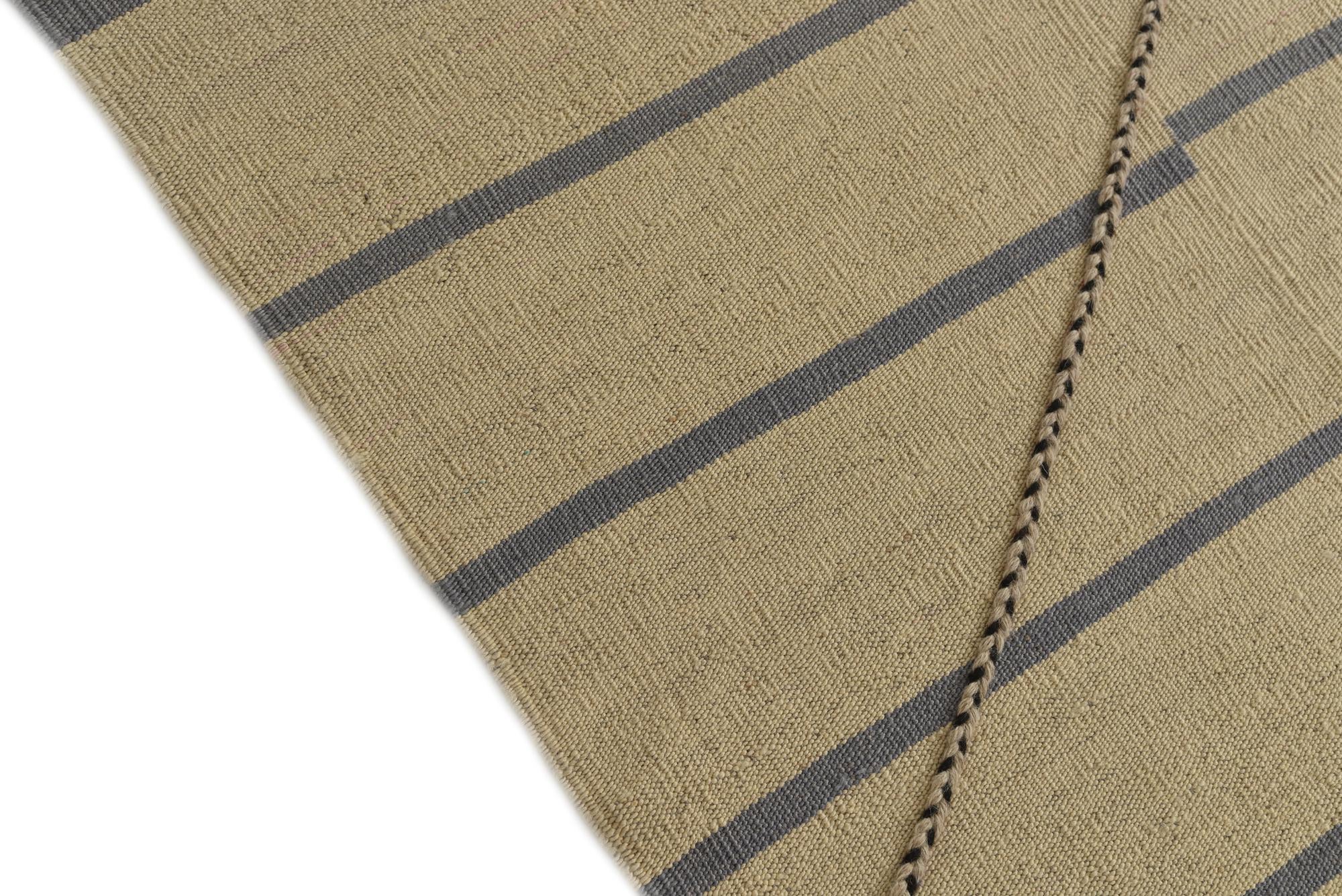 9' 7 x 12' 9 Hand Woven Kilim Modern Wool Rug