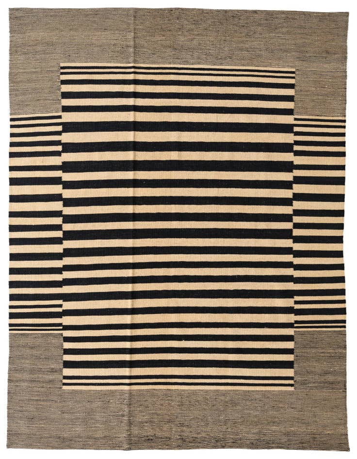 Detail image of 5' 8 x 7' 9 Hand Woven Kilim Modern Wool Rug