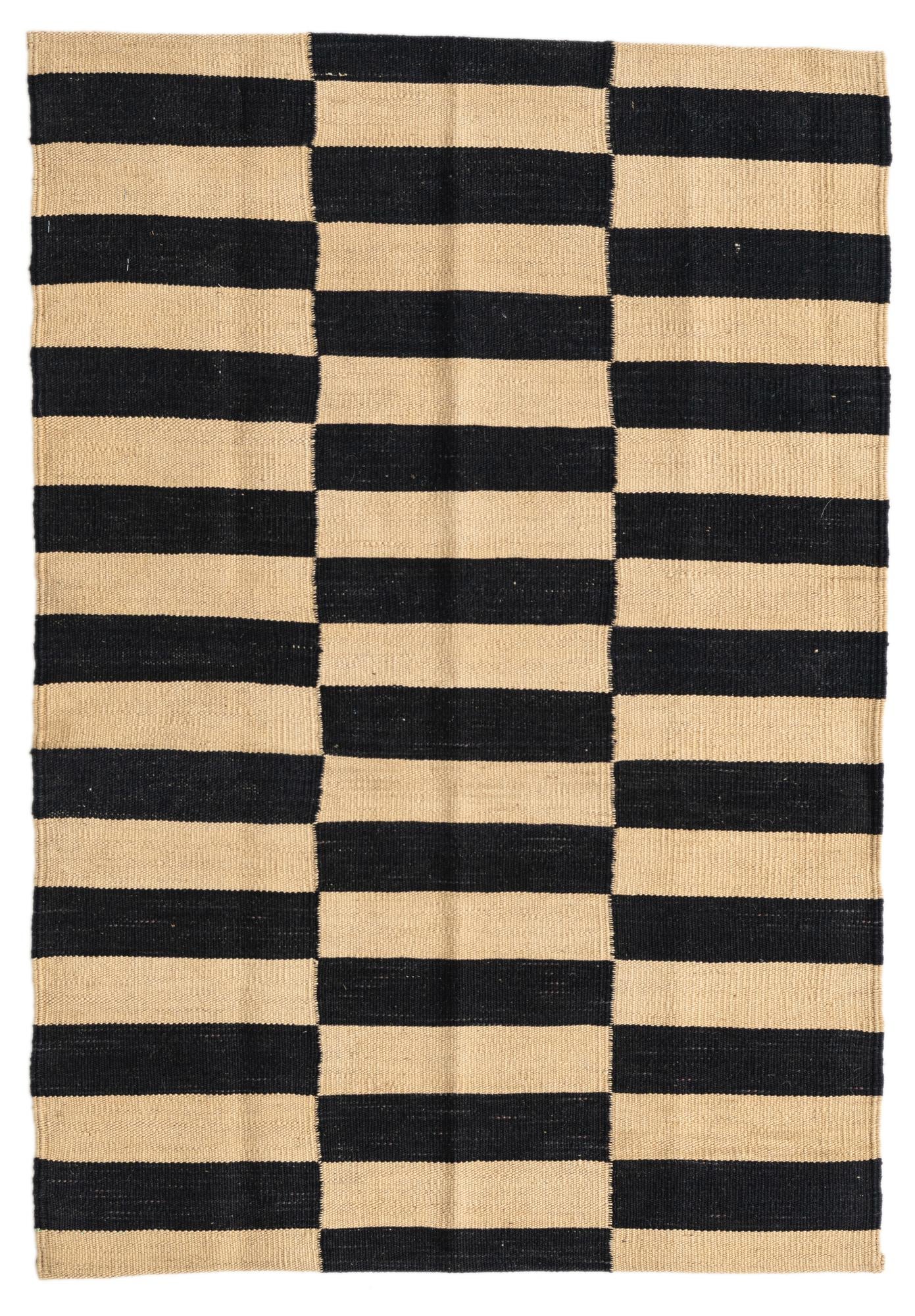 2' 8 x 3' 10 Hand Woven Kilim Modern Wool Rug