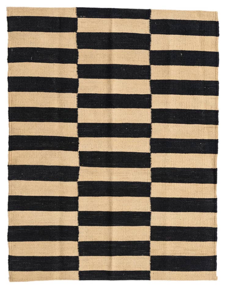Detail image of 2' 8 x 3' 10 Hand Woven Kilim Modern Wool Rug