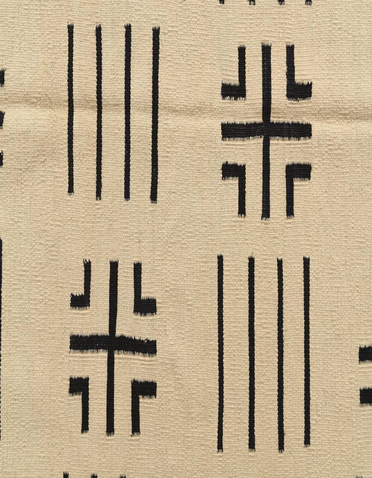 Detail image of 5' 5 x 6' 6  Hand Woven Kilim Modern Wool Rug