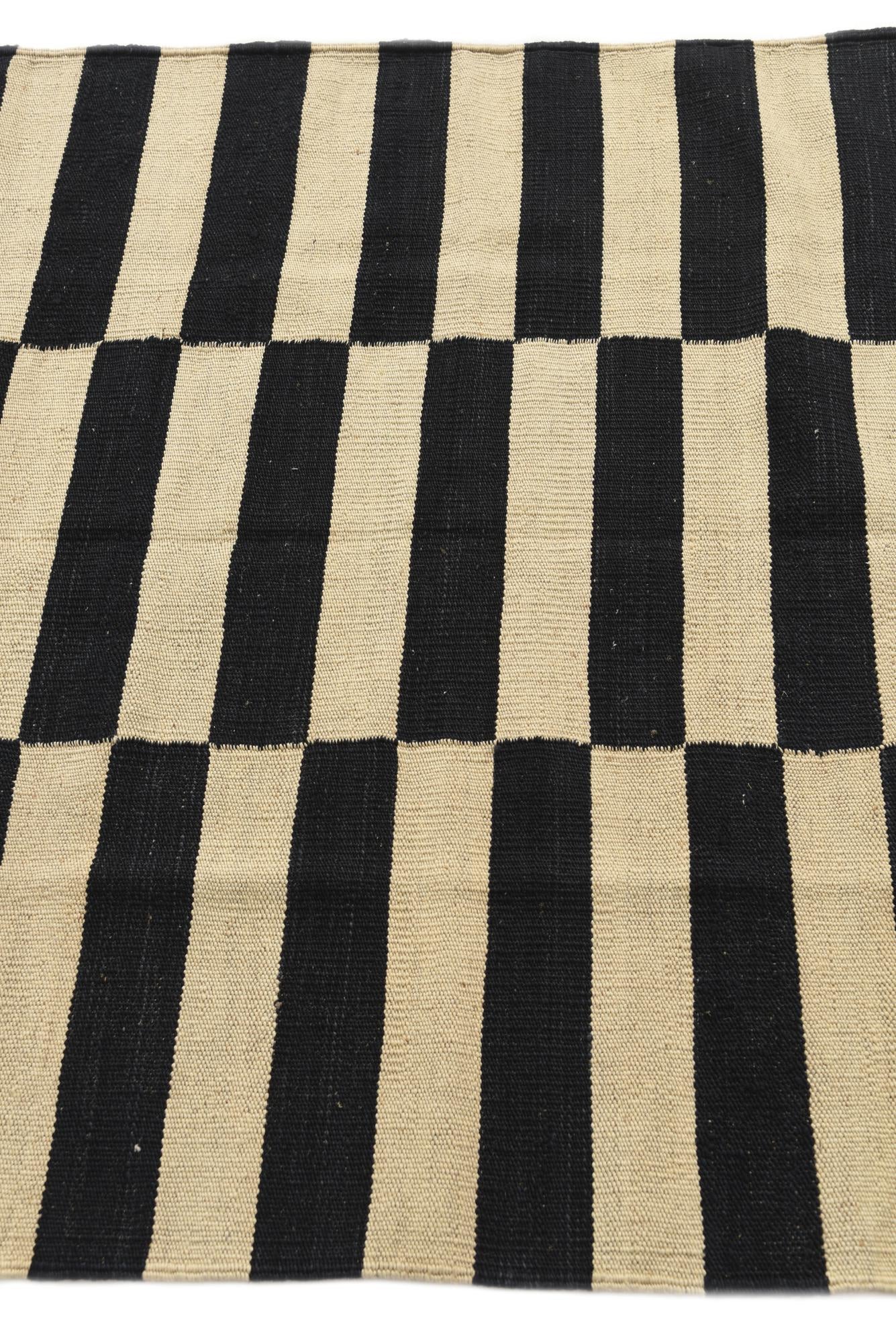 3' 5 x 4' 10 Hand Woven Kilim Modern Wool Rug