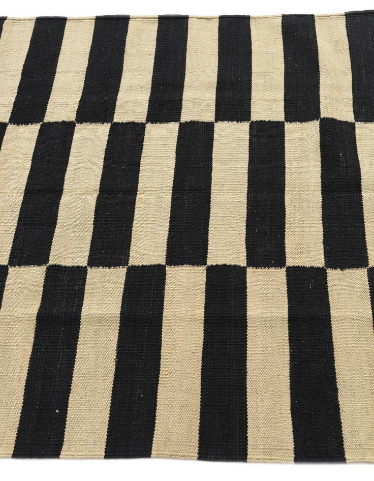 Detail image of 3' 5 x 4' 10  Hand Woven Kilim Modern Wool Rug