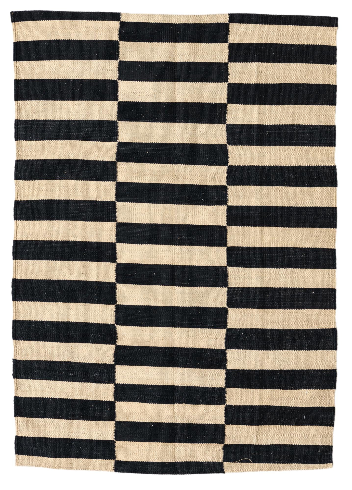 3' 5 x 4' 10 Hand Woven Kilim Modern Wool Rug
