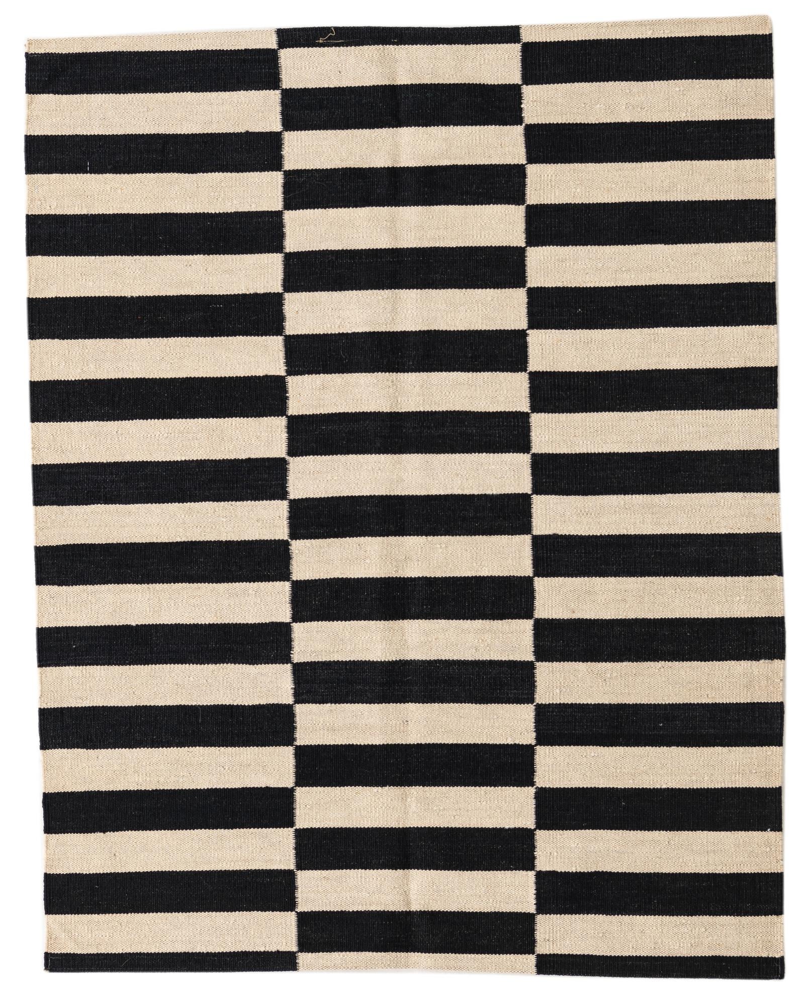 2' 7 x 4' 7 Hand Woven Kilim Modern Wool Rug