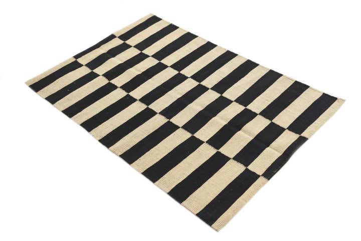 2' 7 x 3' 9 Hand Woven Kilim Modern Wool Rug