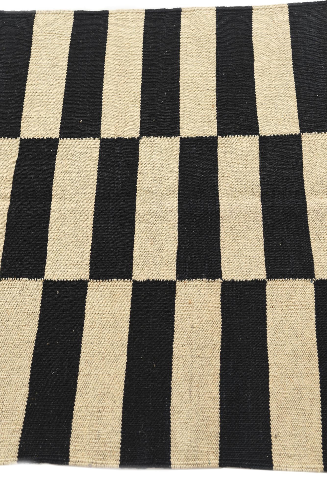 2' 7 x 3' 9 Hand Woven Kilim Modern Wool Rug