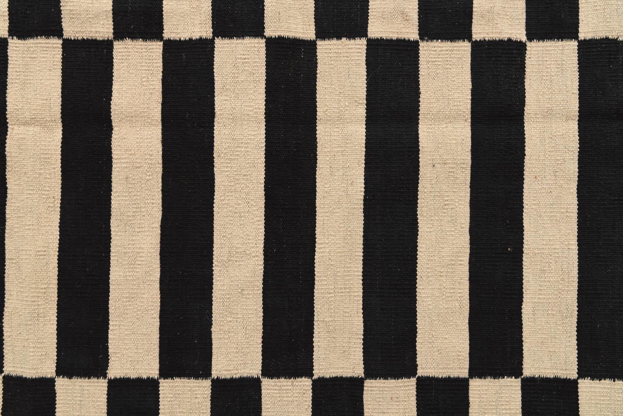 6' 7 x 9' 8 Hand Woven Kilim Modern Wool Rug