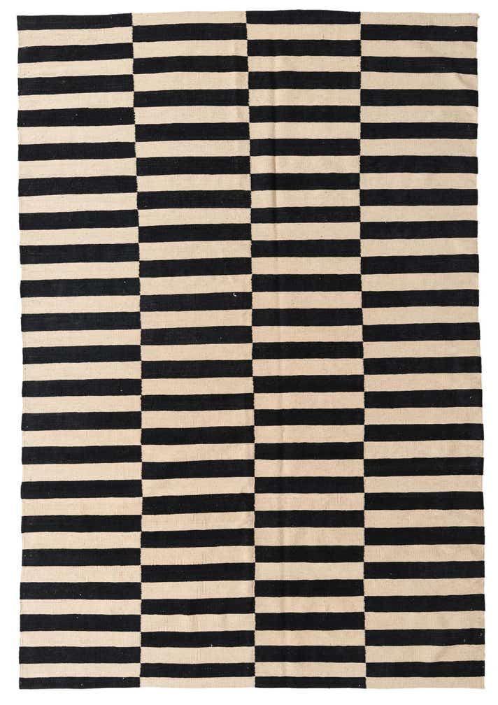 6' 7 x 9' 8 Hand Woven Kilim Modern Wool Rug