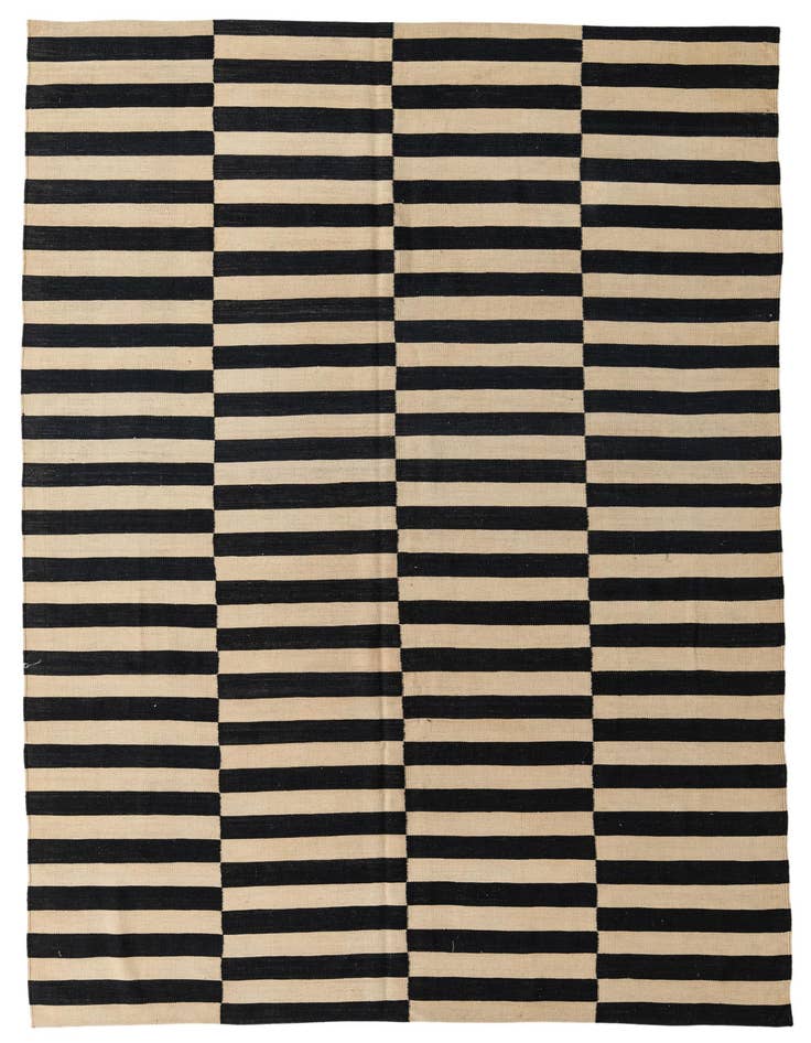 Detail image of 7' x 9' 10 Hand Woven Kilim Modern Wool Rug