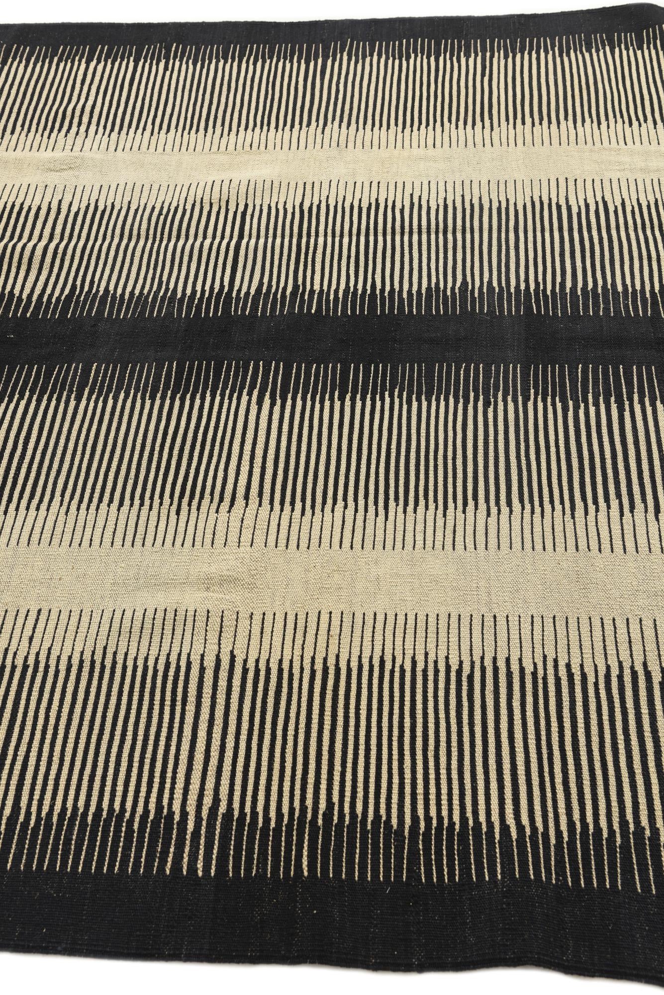 5' 9 x 7' 8 Hand Woven Kilim Modern Wool Rug