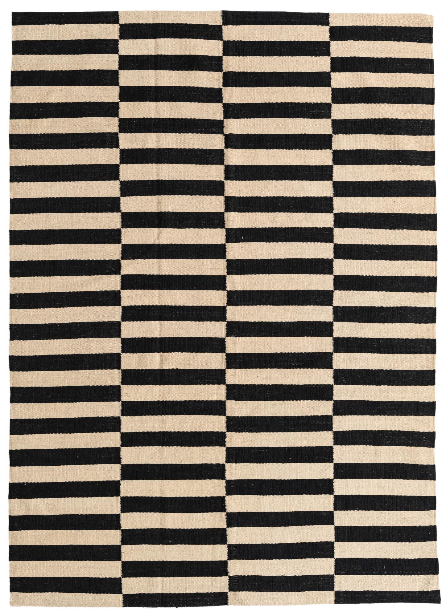 5' 8 x 8' Hand Woven Kilim Modern Wool Rug