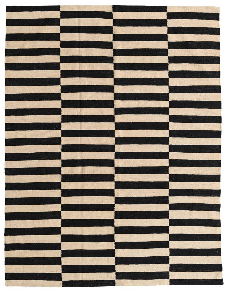Detail image of 5' 8 x 8' Hand Woven Kilim Modern Wool Rug