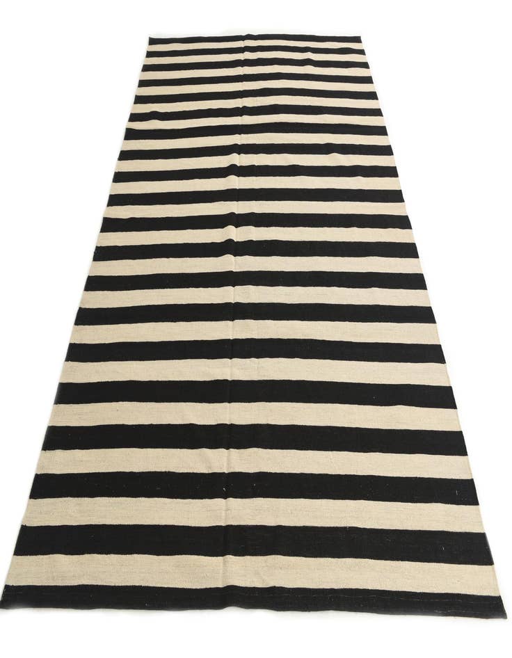 Detail image of 6' 8 x 9' 9  Hand Woven Kilim Modern Wool Rug