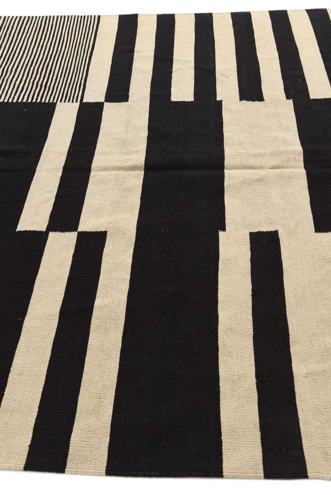 6' 10 x 9' 8 Hand Woven Kilim Modern Wool Rug