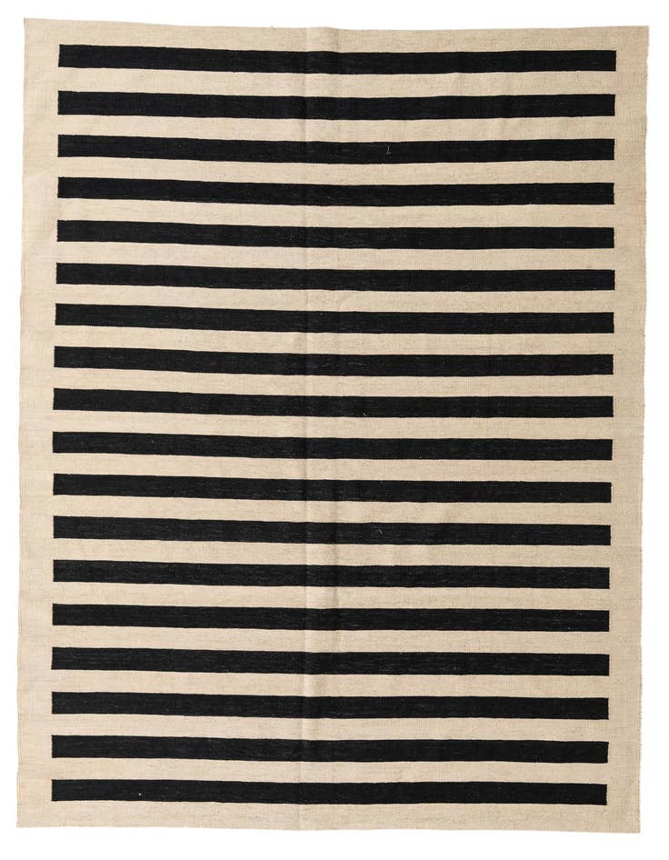 Detail image of 6' 9 x 9' 10 Hand Woven Kilim Modern Wool Rug