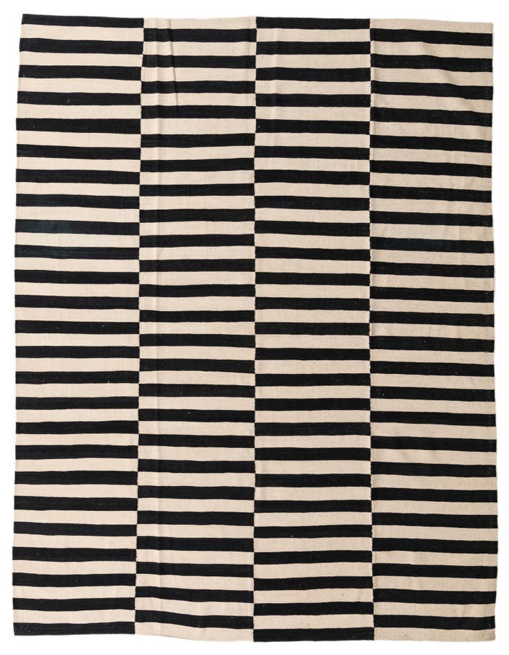 Detail image of 8' 4 x 9' 10 Hand Woven Kilim Modern Wool Rug