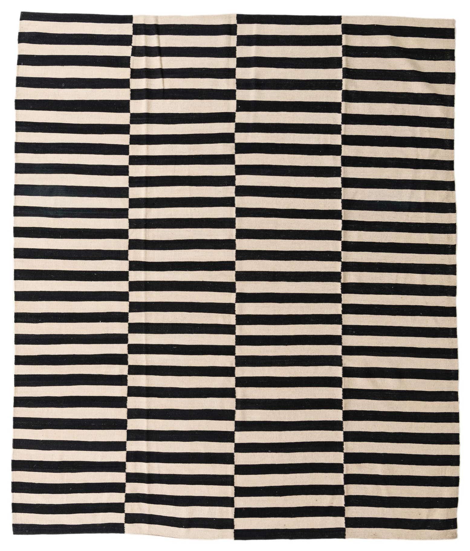 8' 4 x 9' 10 Hand Woven Kilim Modern Wool Rug