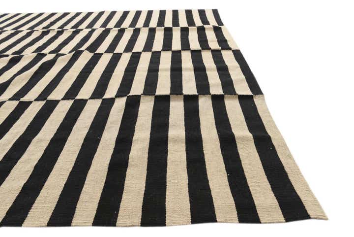 8' 5 x 9' 9 Hand Woven Kilim Modern Wool Rug
