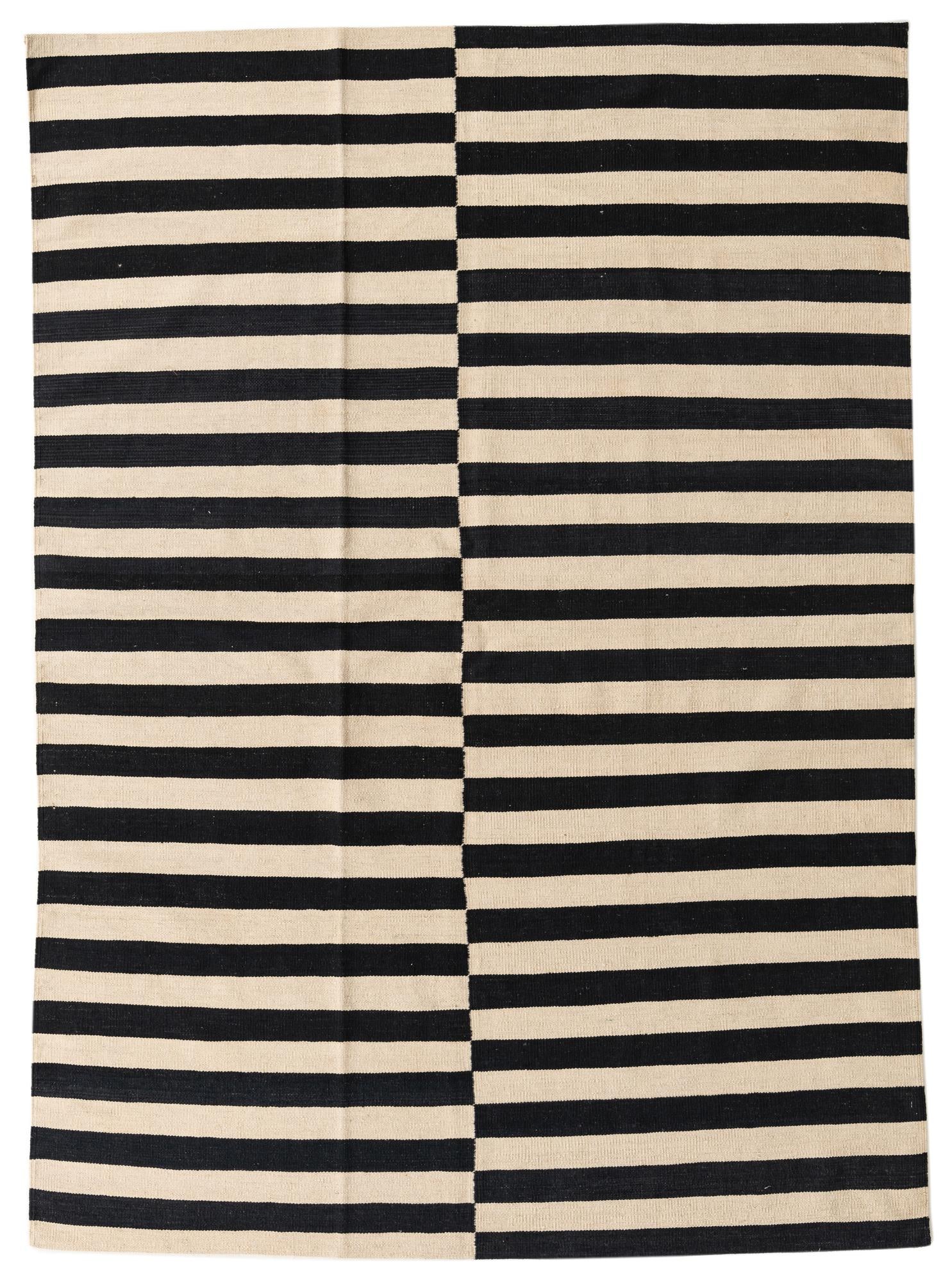 5' 8 x 8' Hand Woven Kilim Modern Wool Rug