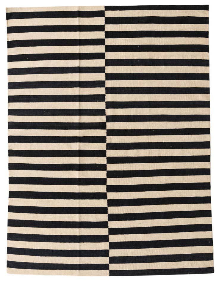 Detail image of 5' 8 x 8' Hand Woven Kilim Modern Wool Rug