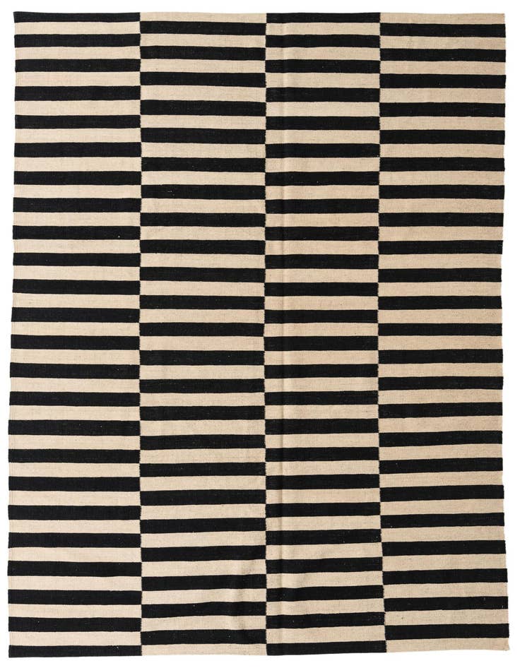 Detail image of 6' 9 x 10' Hand Woven Kilim Modern Wool Rug