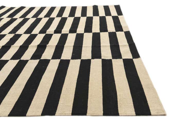5' 8 x 8' Hand Woven Kilim Modern Wool Rug
