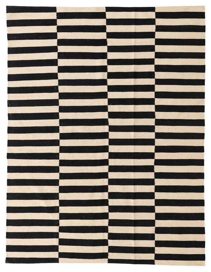 Detail image of 5' 8 x 8' Hand Woven Kilim Modern Wool Rug