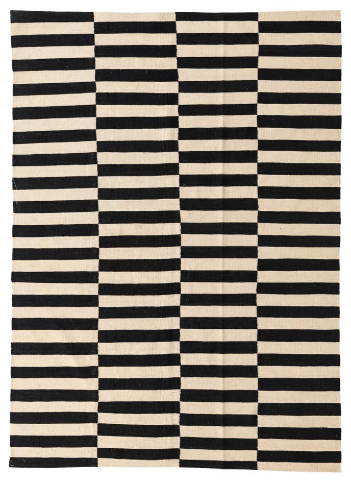 Detail image of 5' 8 x 8' Hand Woven Kilim Modern Wool Rug