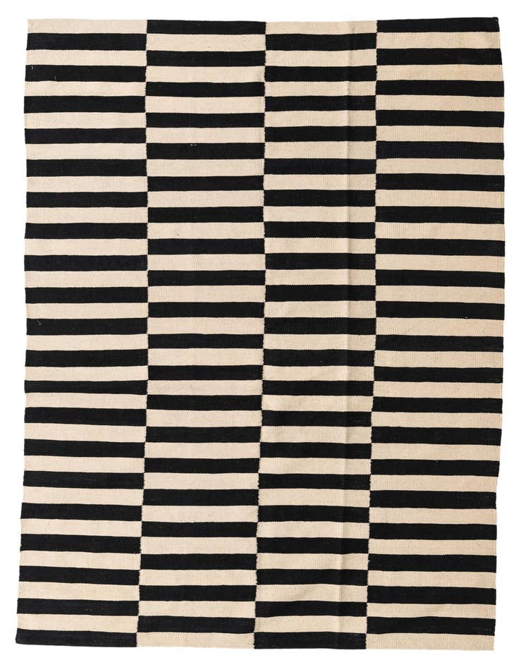 Detail image of 5' 6 x 7' 10 Hand Woven Kilim Modern Wool Rug