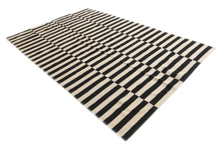 6' 5 x 9' 9 Hand Woven Kilim Modern Wool Rug
