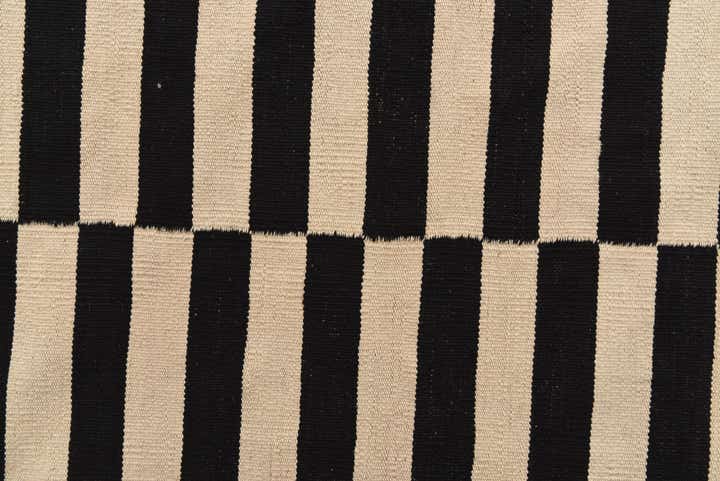 6' 5 x 9' 9 Hand Woven Kilim Modern Wool Rug