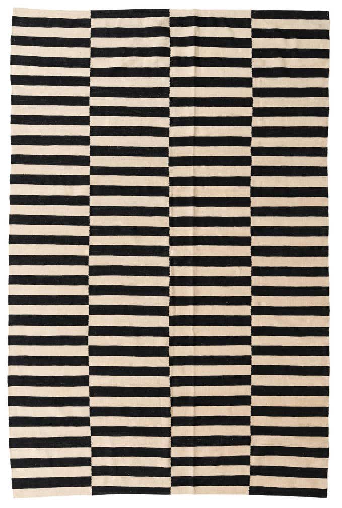 6' 5 x 9' 9 Hand Woven Kilim Modern Wool Rug