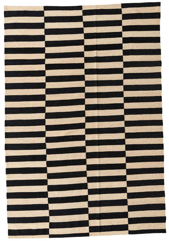 5' 6 x 8' 7 Hand Woven Kilim Modern Wool Rug