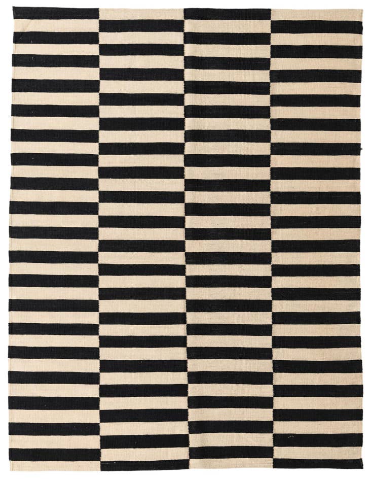 Detail image of 5' 9 x 8' Hand Woven Kilim Modern Wool Rug