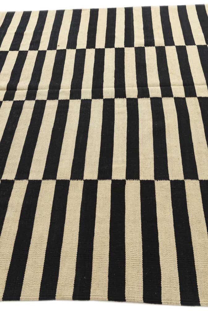 6' 7 x 9' 9 Hand Woven Kilim Modern Wool Rug