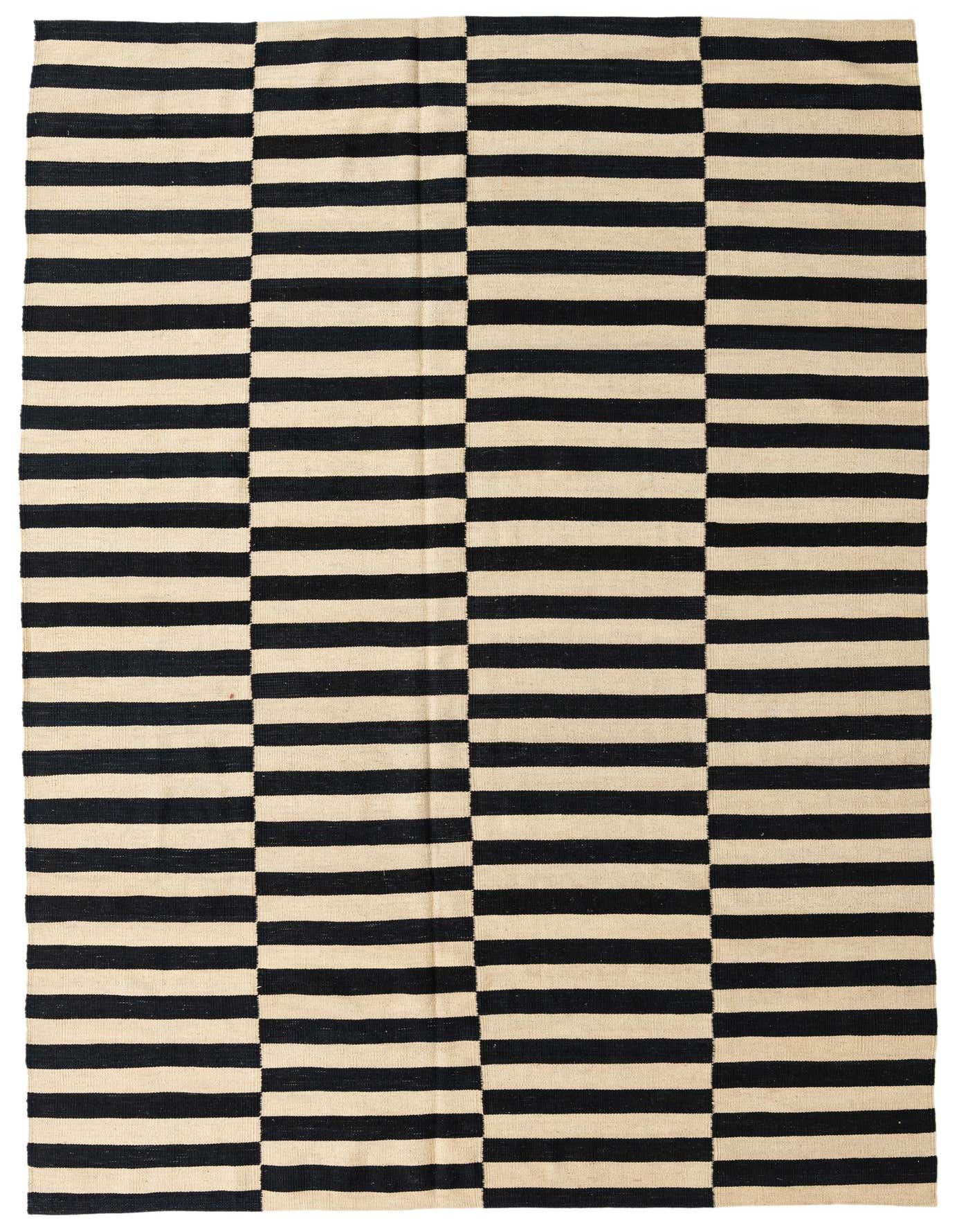 6' 7 x 9' 9 Hand Woven Kilim Modern Wool Rug