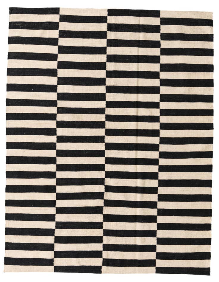 Detail image of 5' 10 x 7' 10 Hand Woven Kilim Modern Wool Rug