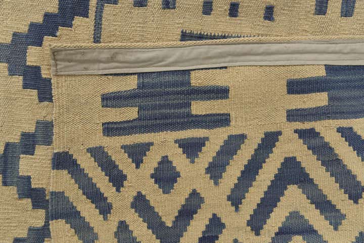 6' 8 x 9' 9 Hand Woven Kilim Modern Wool Rug