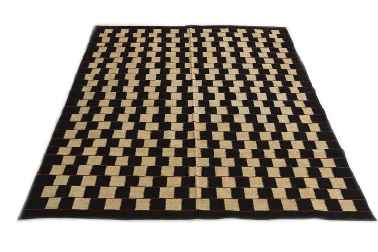 Detail image of 5' 2 x 6' Hand Woven Kilim Modern Wool Rug