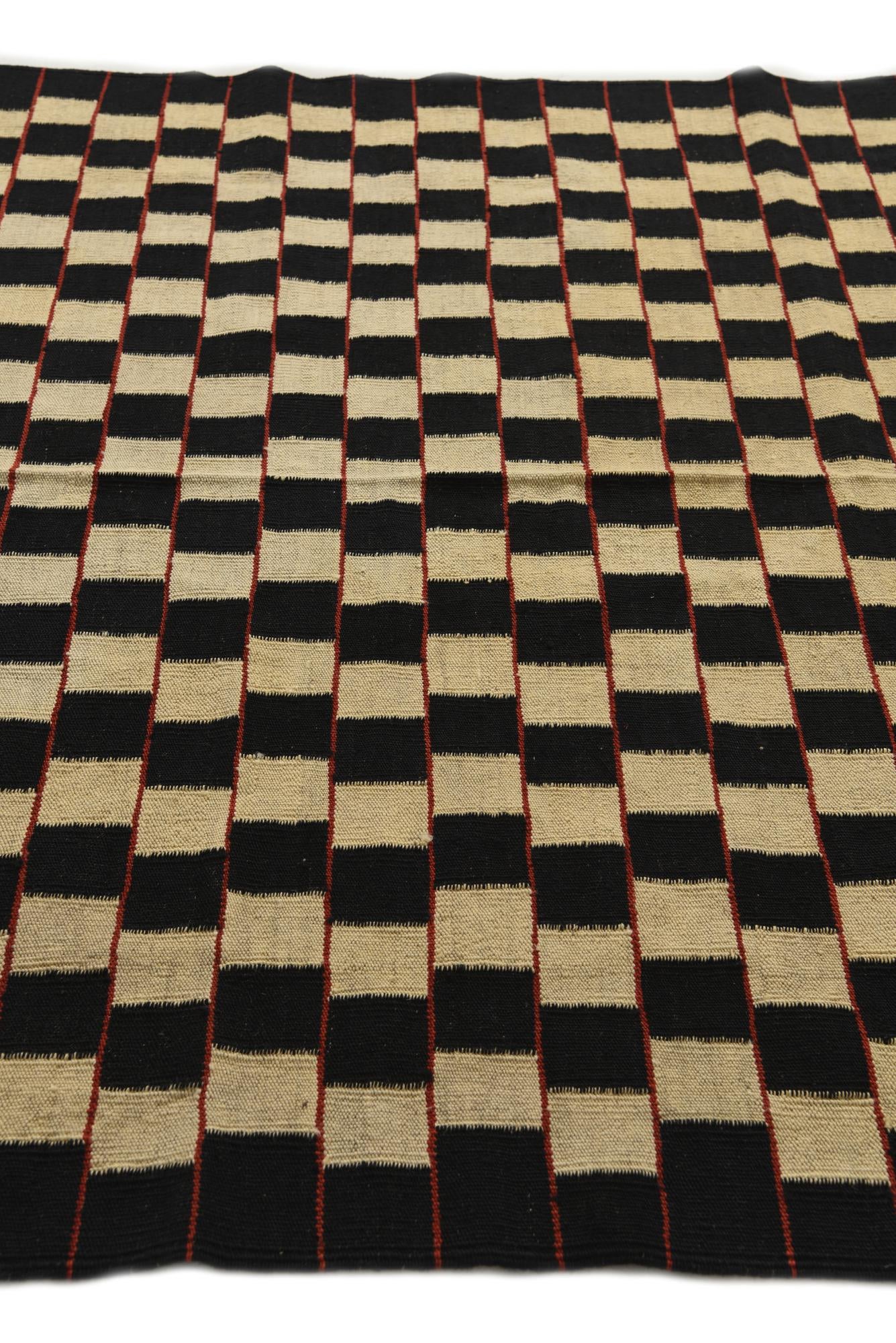 5' 2 x 6' Hand Woven Kilim Modern Wool Rug
