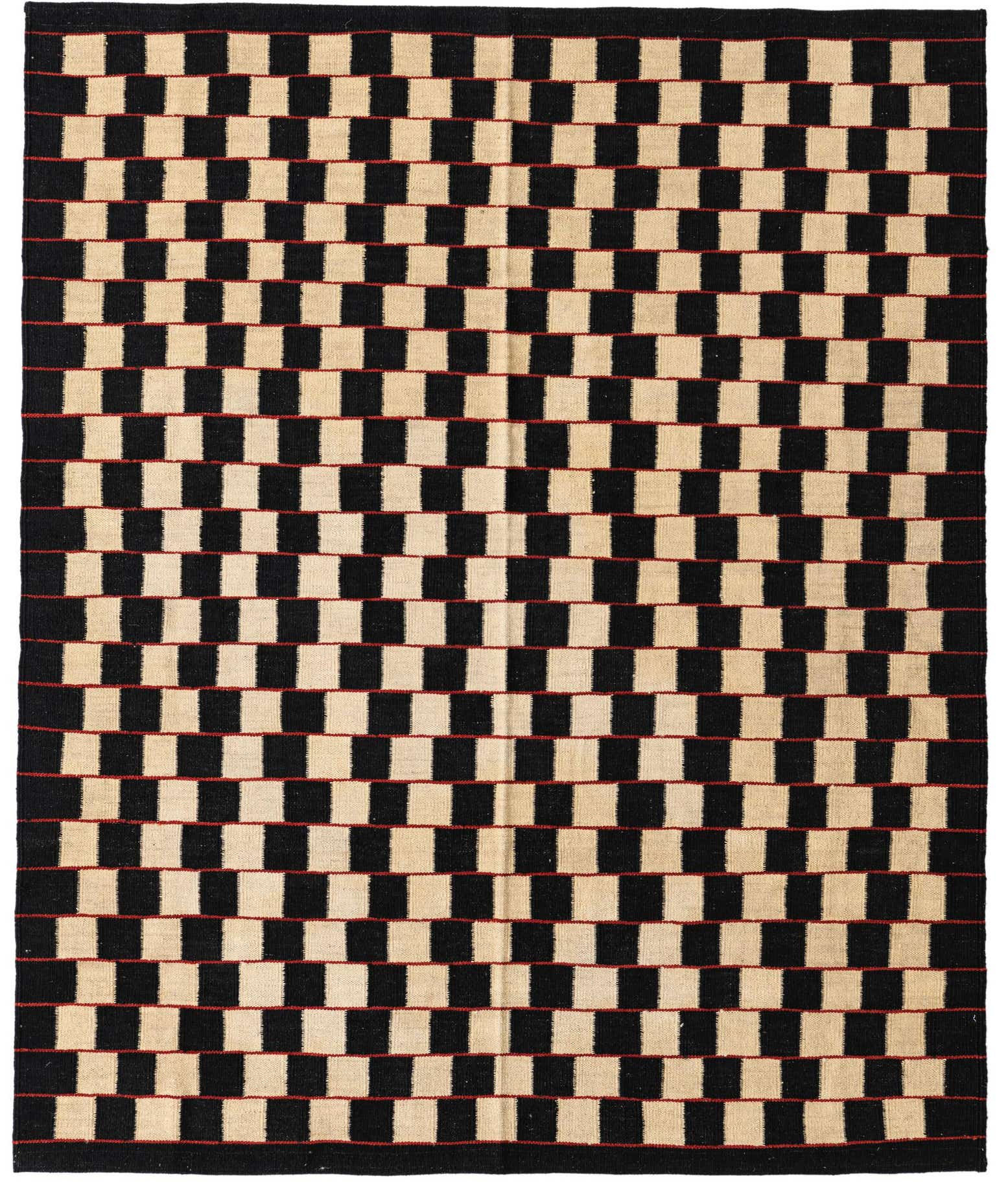 5' 2 x 6' Hand Woven Kilim Modern Wool Rug